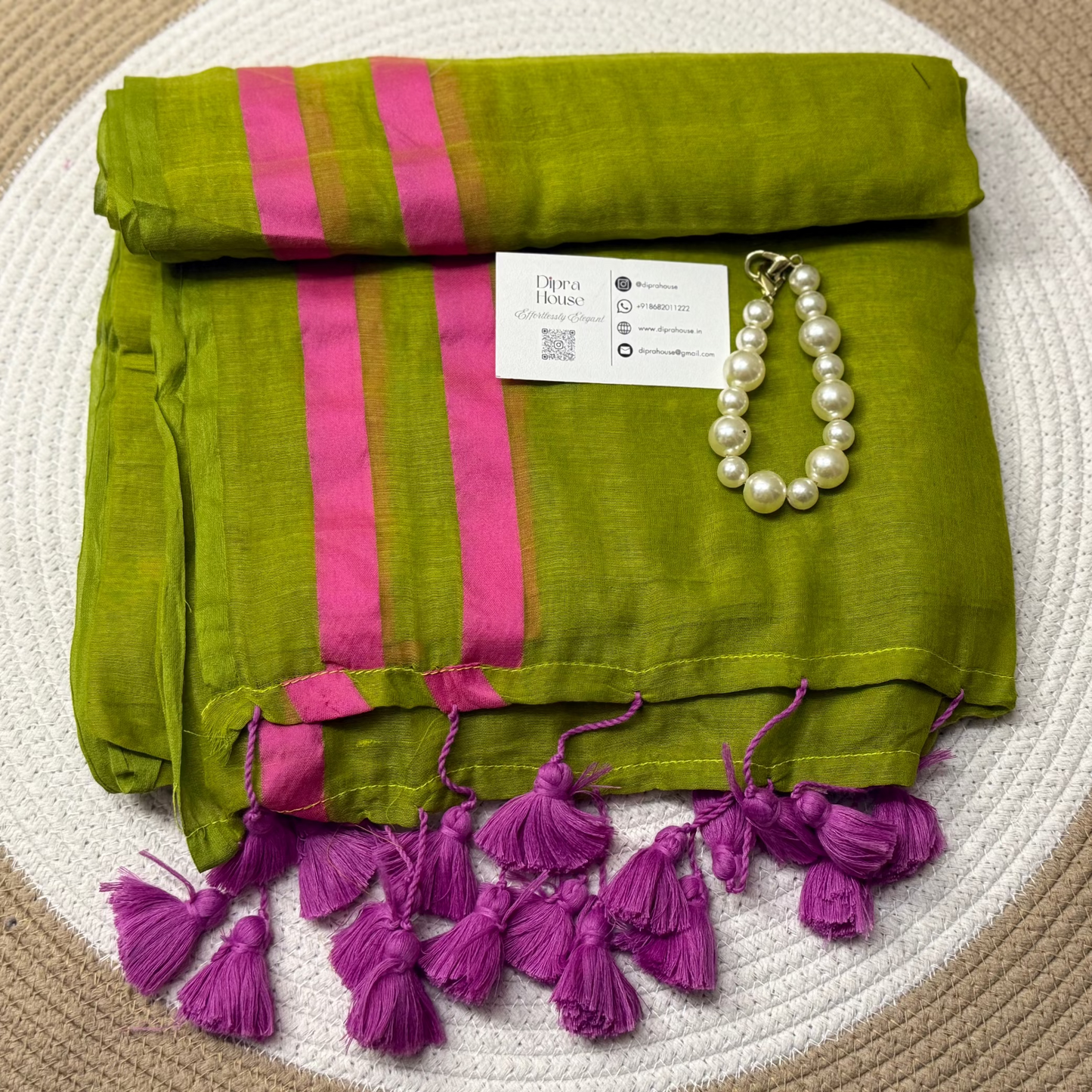 Plain Mul Cotton Saree