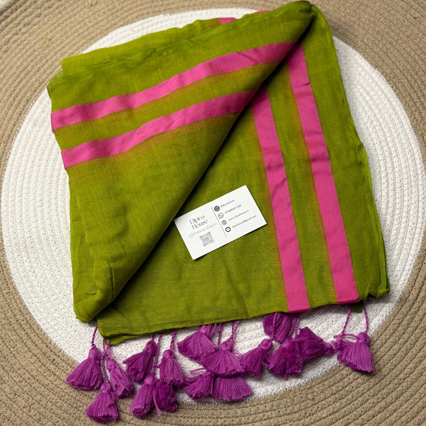 Plain Mul Cotton Saree